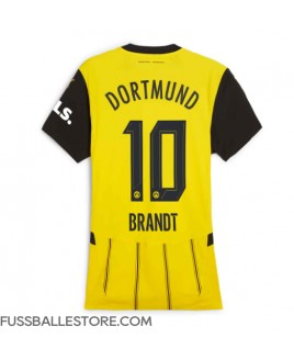 Günstige Borussia Dortmund Julian Brandt #10 Heimtrikot Damen 2024-25 Kurzarm